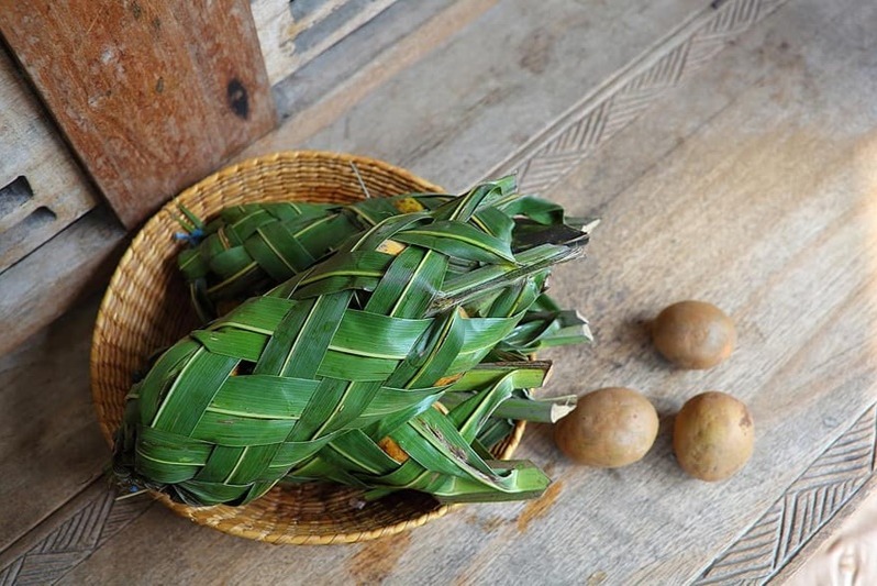 Coconut Leaves Weaving